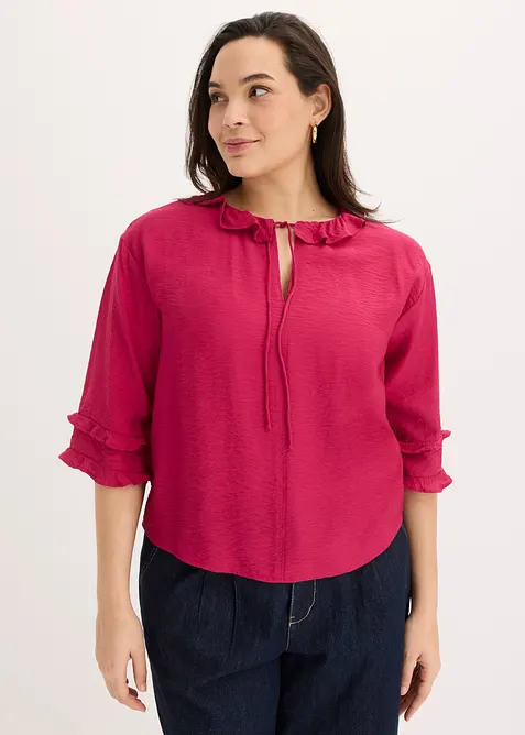 Boheme Bluse aus feinem Viskose-Mix, bonprix
