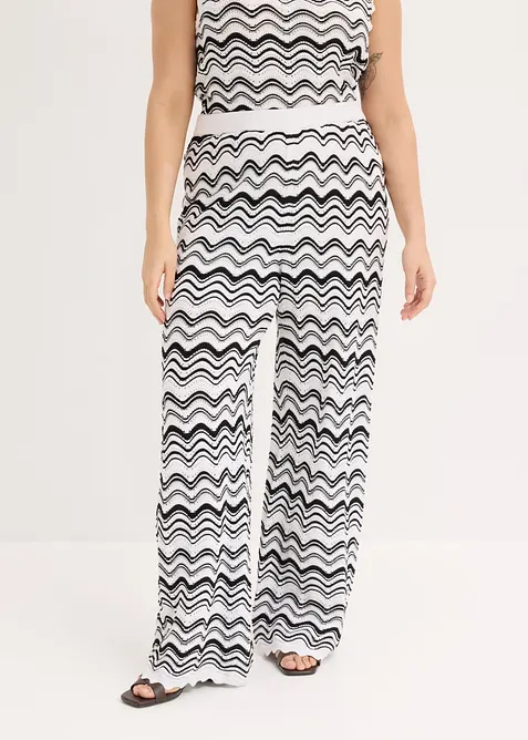 Pantalon en maille, bonprix