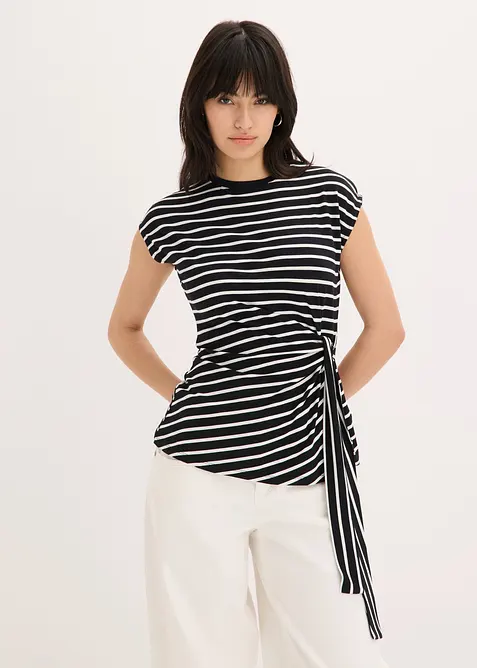 Shirt mit Drapierung, bonprix