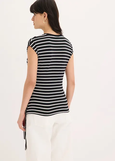 Shirt mit Drapierung, bonprix