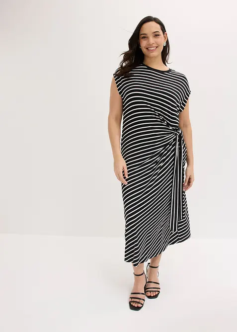 Jerseykleid mit Drapierung, bonprix