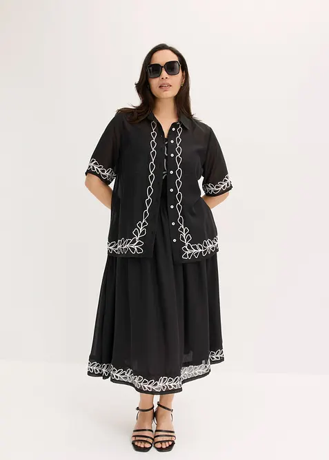 Blouse &agrave; broderies, bonprix