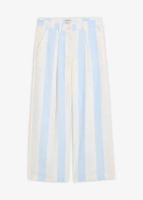 Palazzo-Hose in Leinen-Optik, bonprix