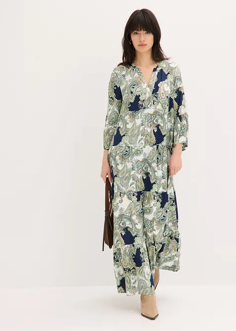 Maxikleid aus flie&szlig;ender Viskose, bonprix