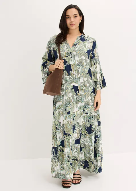 Maxikleid aus flie&szlig;ender Viskose, bonprix