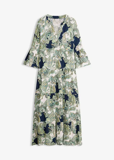 Maxikleid aus flie&szlig;ender Viskose, bonprix