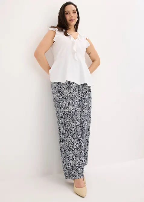 Pantalon &agrave; taille &eacute;lastiqu&eacute;e, bonprix