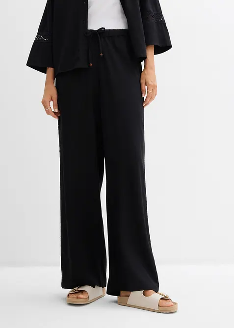 Lockere Hose aus flie&szlig;ender Viskose, bonprix