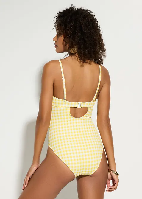 Maillot 1 pi&egrave;ce bandeau avec petit n&oelig;ud, bonprix