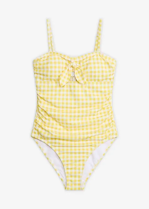 Maillot 1 pi&egrave;ce bandeau avec petit n&oelig;ud, bonprix