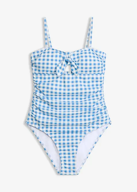 Bandeau-Badeanzug mit kleiner Schleife, bonprix