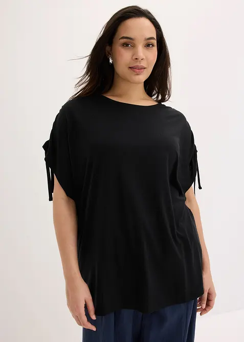 T-shirt doux en modal m&eacute;lang&eacute;, bonprix