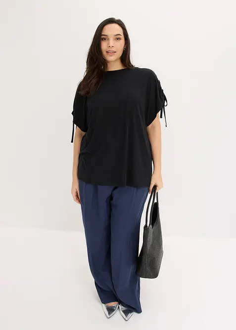 T-shirt doux en modal m&eacute;lang&eacute;, bonprix