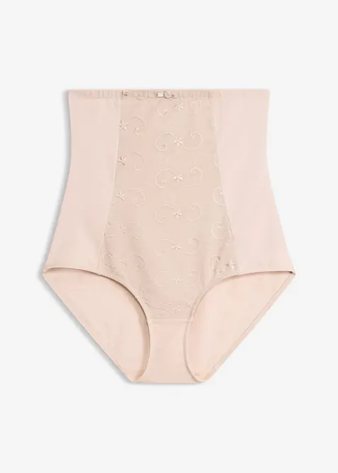 Slip sculptant maintien fort, taille haute, avec broderies, bonprix