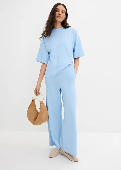 T-shirt oversize 100% coton &agrave; base asym&eacute;trique, bonprix