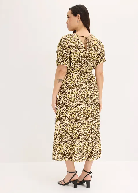 Midikleid aus flie&szlig;ender Viskose, bonprix