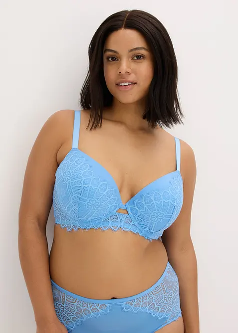 Soutien-gorge &agrave; coques et dentelle orientale, bonprix