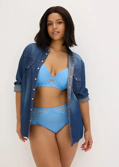 Slip taille haute avec dentelle orientale, bonprix