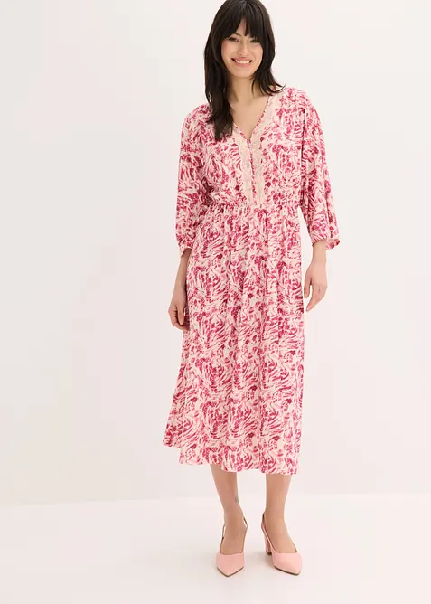 Jerseykleid mit Spitze, bonprix