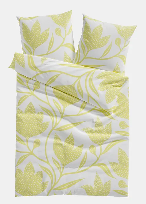 Parure de lit en coton m&eacute;lang&eacute;, bonprix