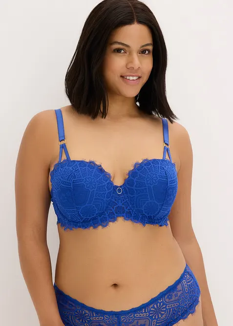 Soutien-gorge balconnet &agrave; dentelle orientale, bonprix