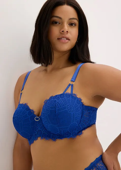 Soutien-gorge balconnet &agrave; dentelle orientale, bonprix