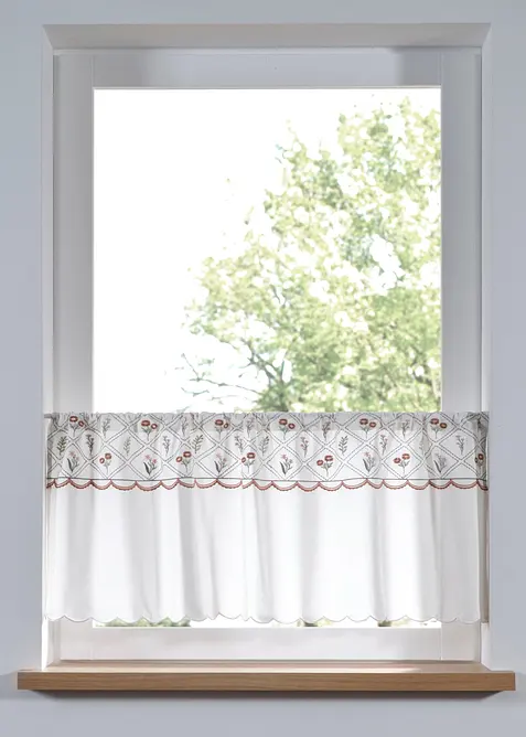 Brise-bise brod&eacute; en coton, bonprix