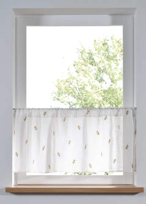 Scheibengardine mit Stickerei, bonprix