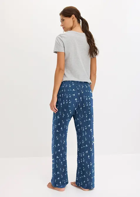 Pyjama mit engem Kurzarmshirt, bonprix