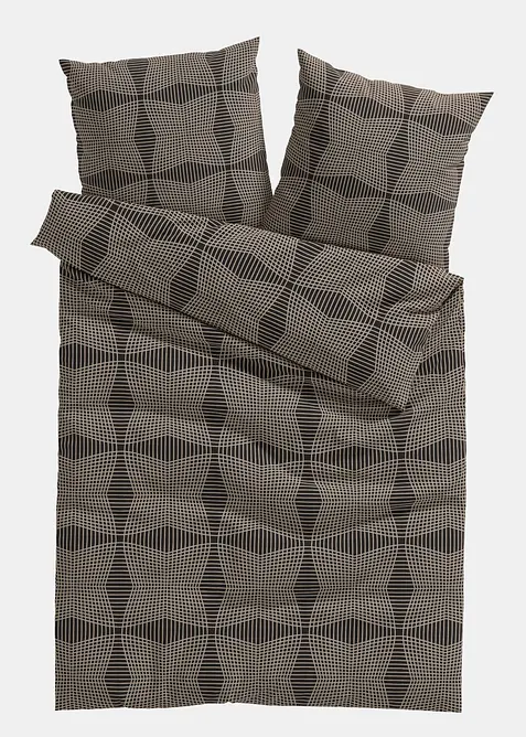 Parure de lit en coton m&eacute;lang&eacute;, bonprix