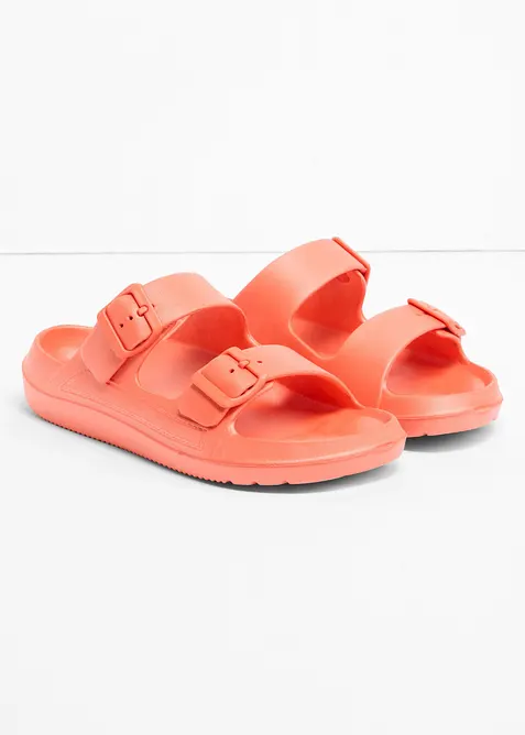 Pantoletten aus wasserabweisendem Material, bonprix