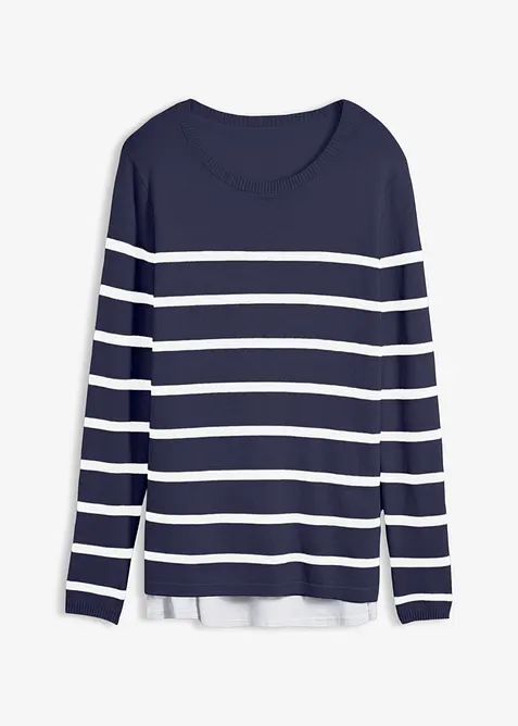 2-in-1 leichter Umstands- und Stillpullover, bonprix