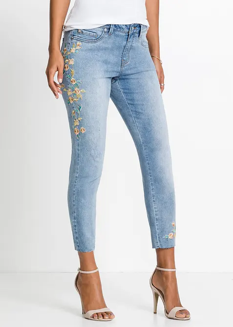 Skinny-Jeans Mid Waist, cropped, bonprix