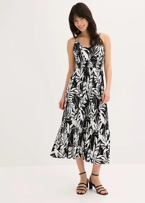 Robe &agrave; fines bretelles en jersey viscose, bonprix