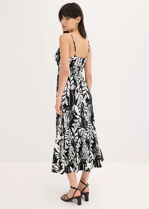 Robe &agrave; fines bretelles en jersey viscose, bonprix