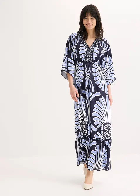 Maxikleid aus flie&szlig;ender Viskose, bonprix