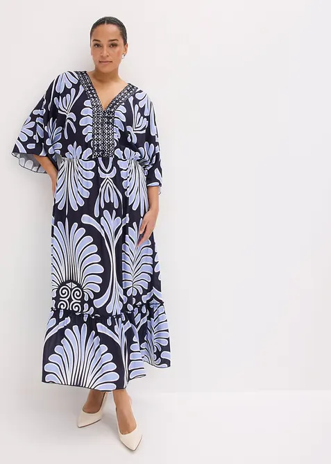 Maxikleid aus flie&szlig;ender Viskose, bonprix