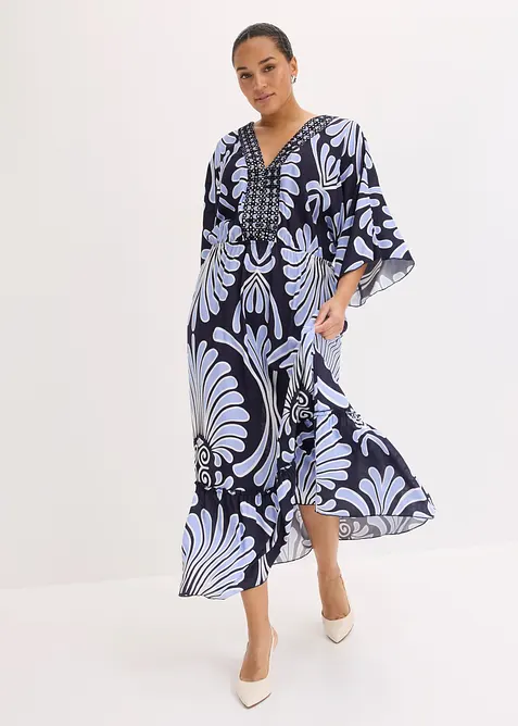 Maxikleid aus flie&szlig;ender Viskose, bonprix