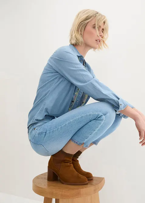 7/8-Jeans mit Schlitz Stretch, bonprix