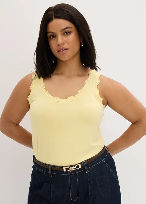 Tops &agrave; dentelle, bonprix