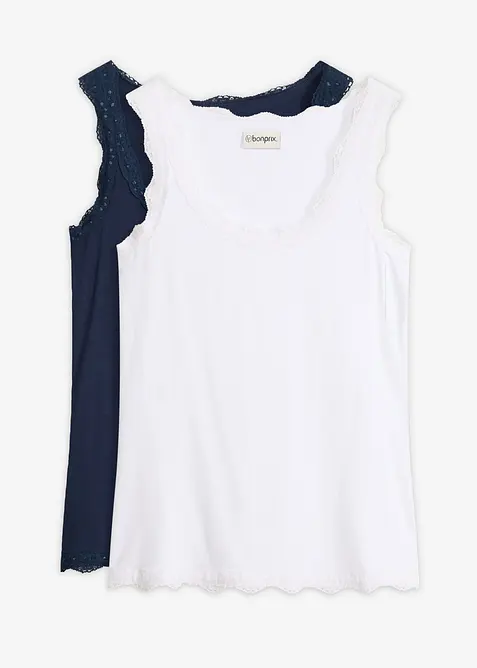 Tops &agrave; dentelle, bonprix