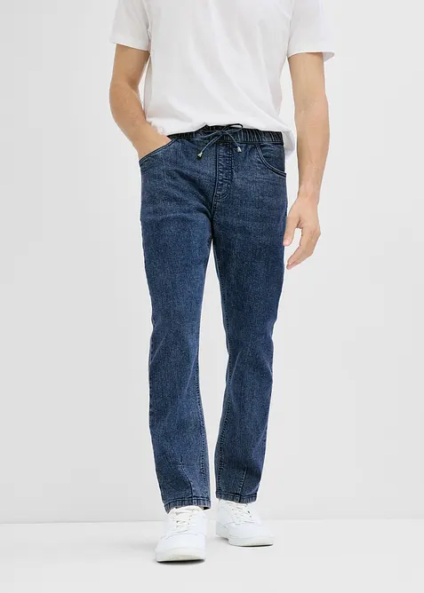 Jean l&eacute;ger, taille extensible, loose, bonprix