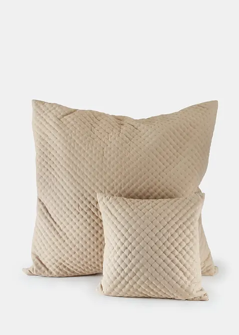 Lot de 2&nbsp;housses de coussin &agrave; surpiq&ucirc;re moderne, bonprix