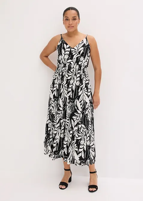 Robe &agrave; fines bretelles en jersey viscose, bonprix