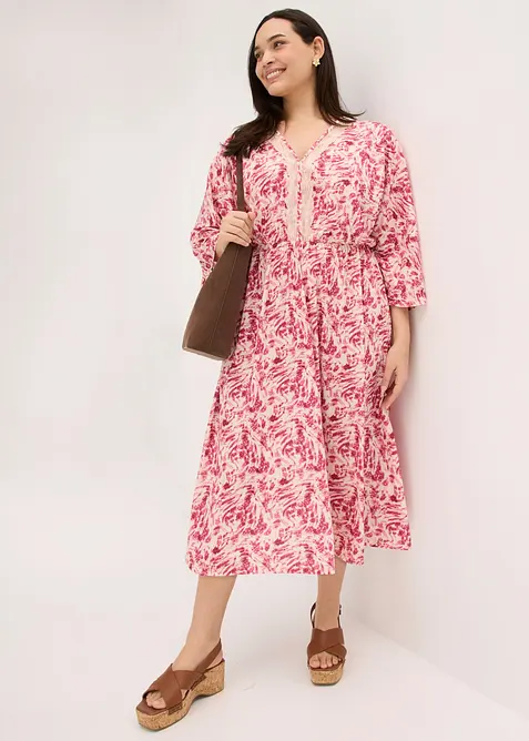 Jerseykleid mit Spitze, bonprix