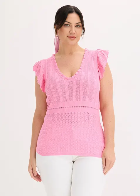 Strickshirt aus softem Viskose-Mix, bonprix