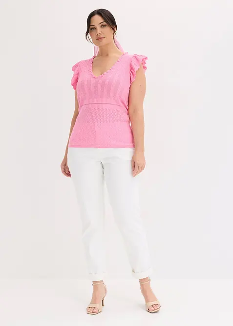 Strickshirt aus softem Viskose-Mix, bonprix
