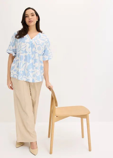 Blouse imprim&eacute;e en viscose fluide, bonprix