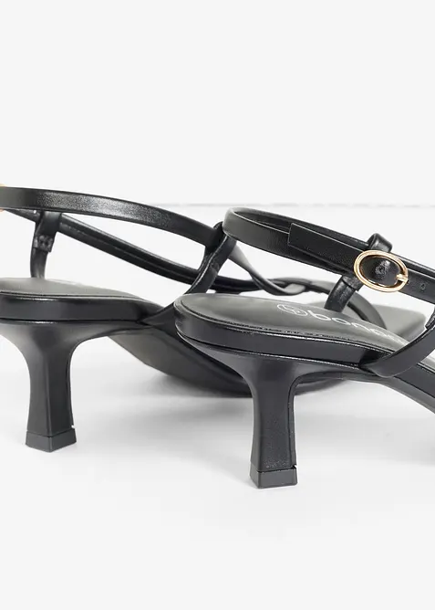 Riemchensandaletten mit schmalem Absatz, bonprix