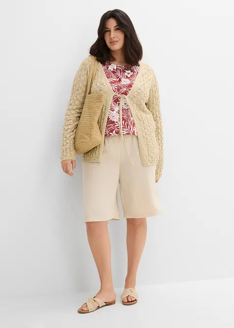 Bermuda &agrave; taille &eacute;lastiqu&eacute;e, bonprix